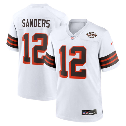 Cleveland Browns Shedeur Sanders 2025 Draft 2nd Alternate Game Jersey - White