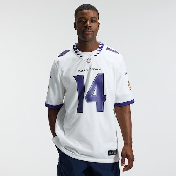 Baltimore Ravens Kyle Hamilton Game Jersey White - photo 3