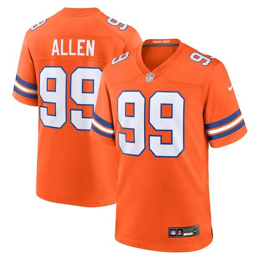 Denver Broncos Zach Allen Alternate Game Jersey Orange