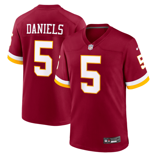 Maglia Washington Commanders Jayden Daniels Game Bordeaux