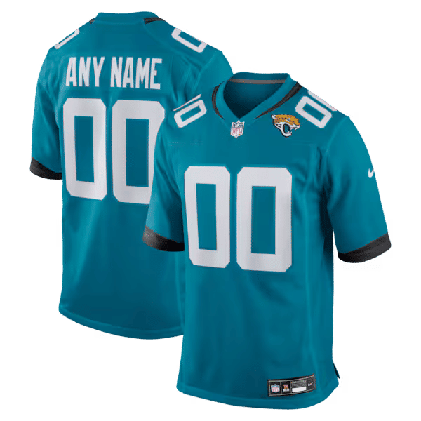 Jacksonville Jaguars Custom Game Jersey Teal