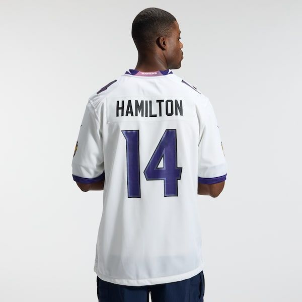 Baltimore Ravens Kyle Hamilton Game Jersey White - photo 4