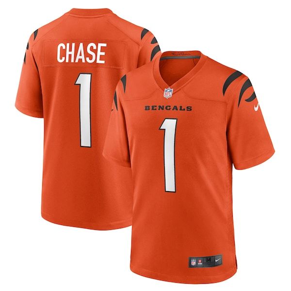 Maglia Cincinnati Bengals Ja'Marr Chase Alternate Game Arancione - foto 2
