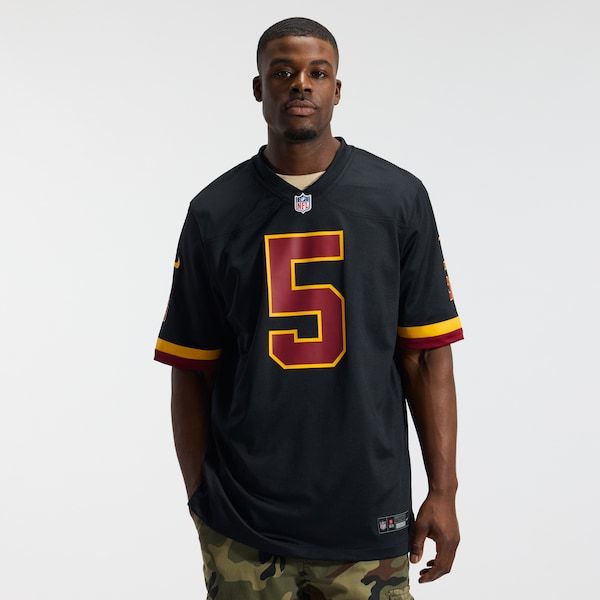 Washington Commanders Jayden Daniels Alternate Game Jersey Black - photo 3