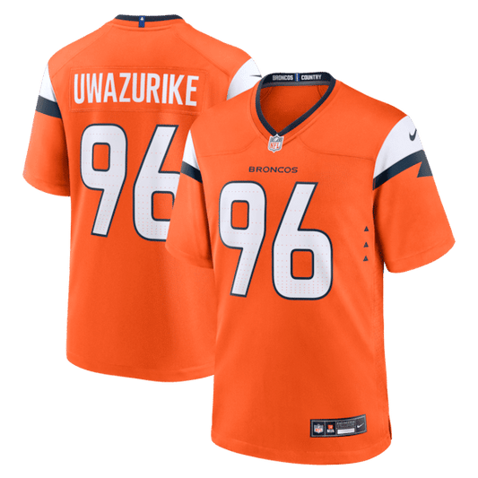 Denver Broncos Eyioma Uwazurike Team Game Jersey Orange
