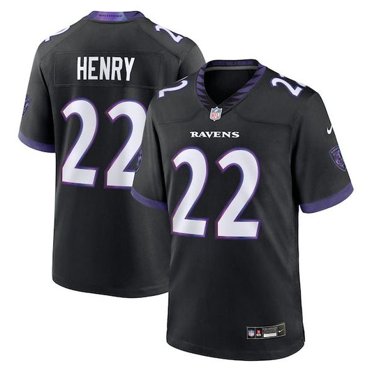 Baltimore Ravens Derrick Henry Alternate Game Jersey Black