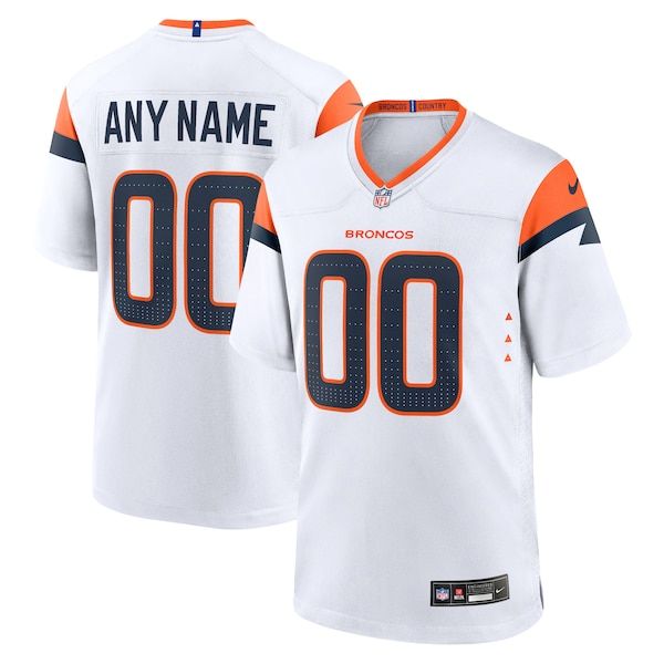 Denver Broncos Custom Game Jersey White - photo 2