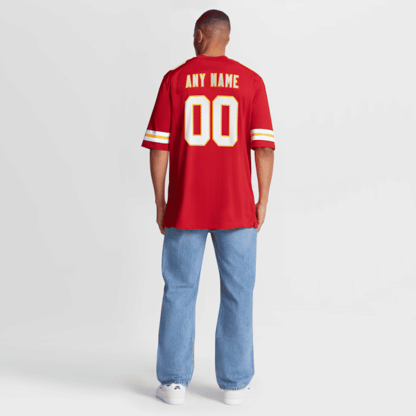 Kansas City Chiefs Custom Game Jersey Red - photo 9