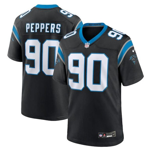 Carolina Panthers Julius Peppers Game Jersey Black