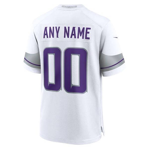 Minnesota Vikings Custom Alternate Game Jersey White - photo 4