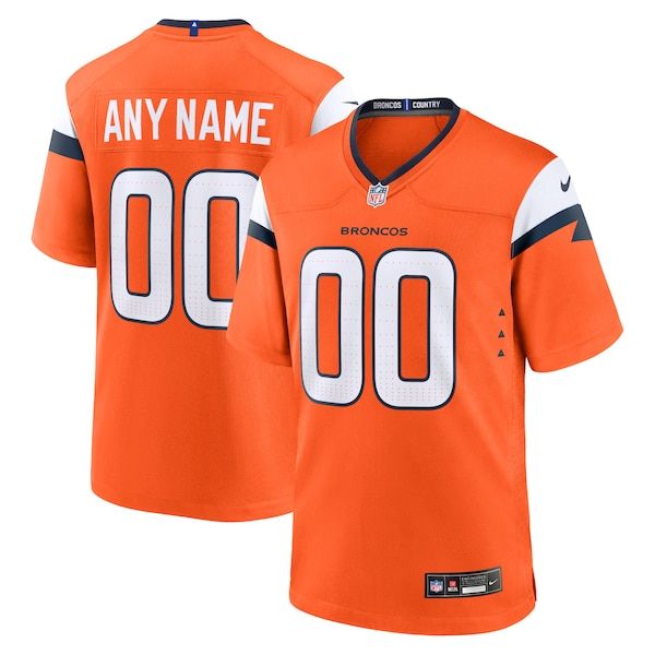 Camisola Denver Broncos Game Personalizada Laranja