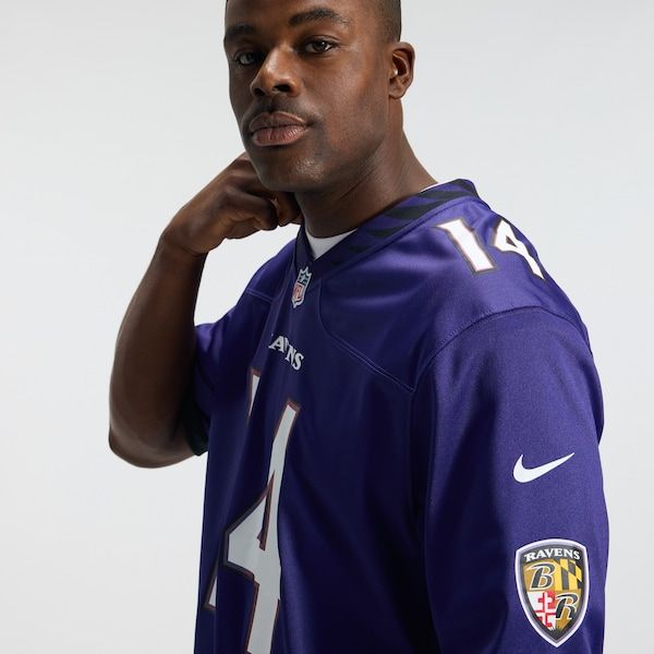 Baltimore Ravens Kyle Hamilton Game Jersey Purple - photo 10