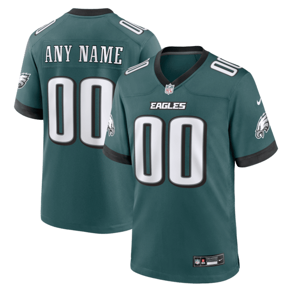 Philadelphia Eagles Custom Game Jersey Midnight Green - photo 2