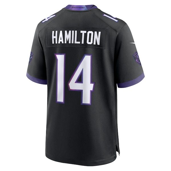 Baltimore Ravens Kyle Hamilton Alternate Game Jersey Black - photo 4