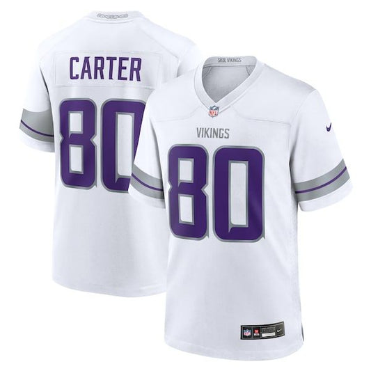 Minnesota Vikings Cris Carter Alternate Retired Player Game Jersey White
